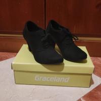 Scarpe scamosciate con lacci da donna, 37