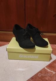 Scarpe scamosciate con lacci da donna, 37