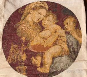 Quadro A Punto Croce Fatto A Mano 52X52 Cm.