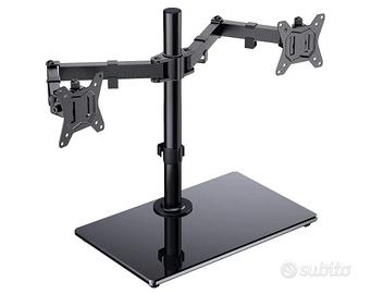 Supporto porta monitor doppio