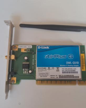 Scheda PCI WLAN D-Link AirPlus G DWL-G510