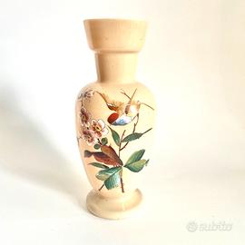 Vaso vetro opalino Vittoriano/Liberty