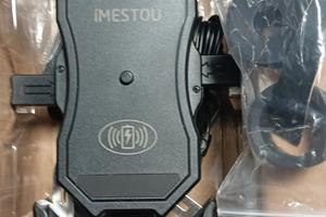 supporto cellulare moto con ricarica QC e wireles