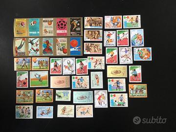 Francobolli mondiali di calcio e olimpiadi