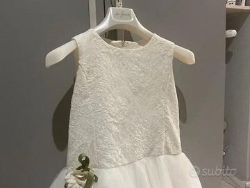 Abito cerimonia bimba bianco