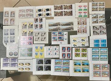 Francobolli italiani 1989 quartine