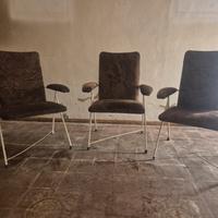3 poltrone anni 50/60 design