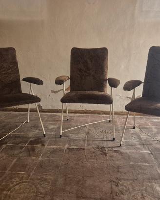 3 poltrone anni 50/60 design