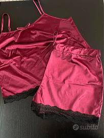 Pigiama donna estivo con pizzo