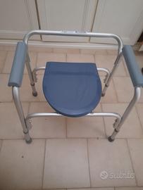 Sedia comoda WC per anziani/disabili