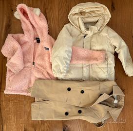 Piumino, trench e pile 3 anni