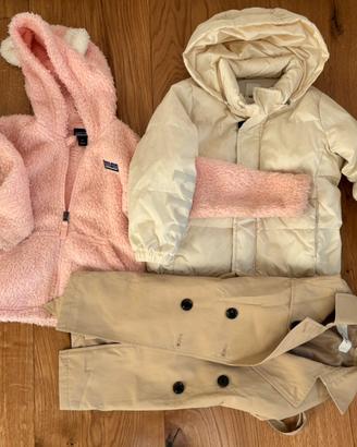 Piumino, trench e pile 3 anni