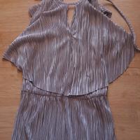 Abito lungo color tortora