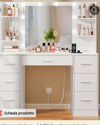 scrivania da trucco 