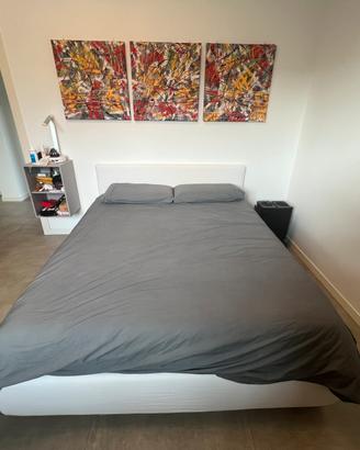 Letto marimoniale contenitore con materasso