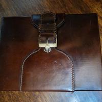 scatola in pelle marrone Rolex