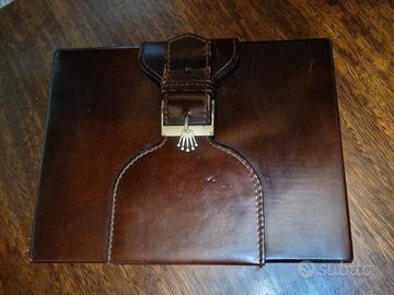 scatola in pelle marrone Rolex