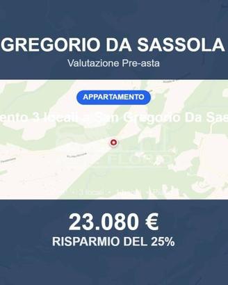 Immobile in asta di 57 m² a San Gregorio da Sassol