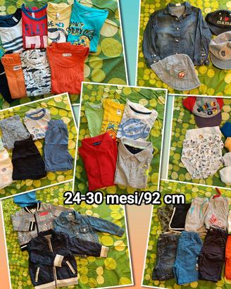 Lotto abbigliamento bambino 24-30 mesi estivo