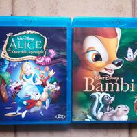 Blu-Ray Disney ALICE NEL PAESE DELLE MER. e BAMBI