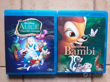 Blu-Ray Disney ALICE NEL PAESE DELLE MER. e BAMBI