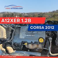 A12xer motore ople corsa 2012 1.2 benzina