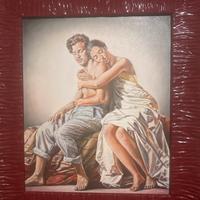 SERGIO NARDONI olio su tela 60x50 "Amanti"