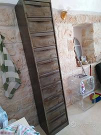 Mobile Schedario industriale Vintage Anni 50'