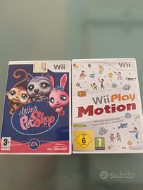 Giochi wii mi littlest PetShop e WiiPlay Motion