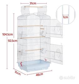 Gabbia pappagalli uccelli nuova