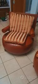 poltrone B&B anni 90 vera pelle