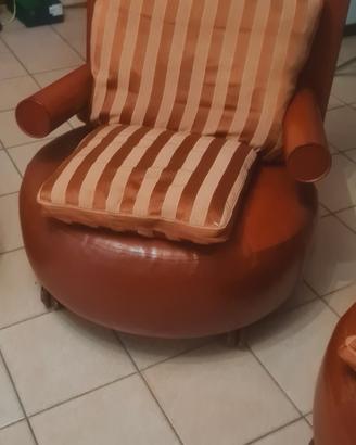 poltrone B&B anni 90 vera pelle