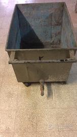 Vasca carrellata in metallo 200L circa