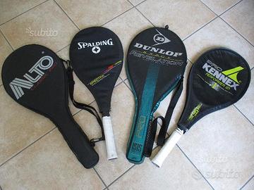 Racchette da tennis incordate, con custodia