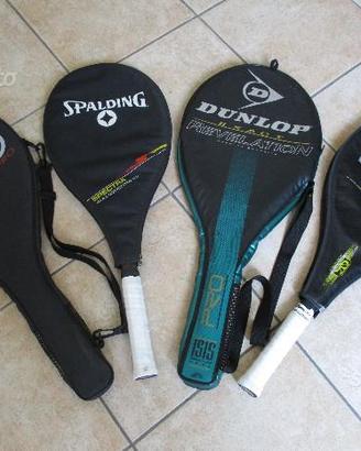 Racchette da tennis incordate, con custodia
