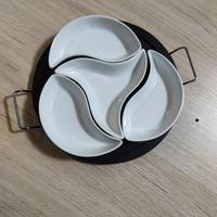 Set antipasti / aperitivo in ceramica con vassoio