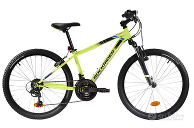 MTB ROCKRIDER 24 pollici ST 500 giallo fluo