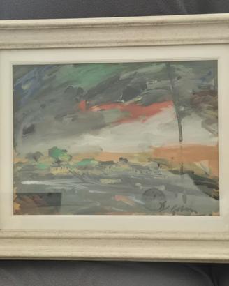 Eugenio Degani Zerman "Temporale"1971-Olio su tela