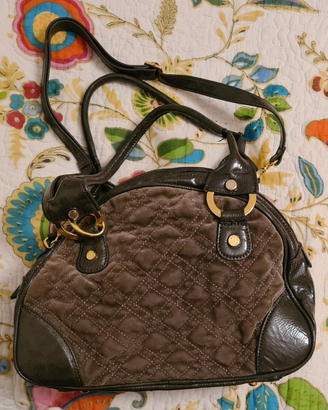 Borsa Caleidos bauletto marrone vellutato
