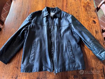 Giacca imbottita in vera pelle