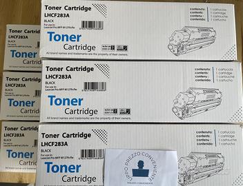 3 TONER COMPATIBILI CF283A CON SCATOLA