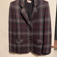 GIACCA DONNA VINTAGE-SCOZZESE GRIGIA-TAGLIA 42