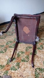 tavolino antico in mogano rosso