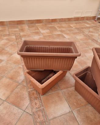 4 fioriere in resina 80x45