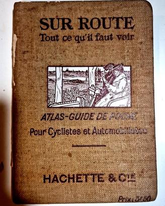 Atlante guida Hachette vintage mappe Francia anni