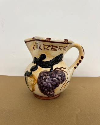 Brocca Vintage ib Ceramica "Calabria"- Decoro Uva