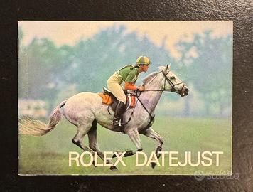 Libretto Rolex Datejust/Turnograph 1984 inglese