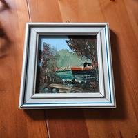 quadretto dipinto su piastrella quadro 