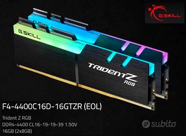 G.Skill G Skill DDR4 RGB 4400 Mhz CAS16 16Gb