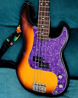 Basso Fender Precision sunburst, messicano 2003